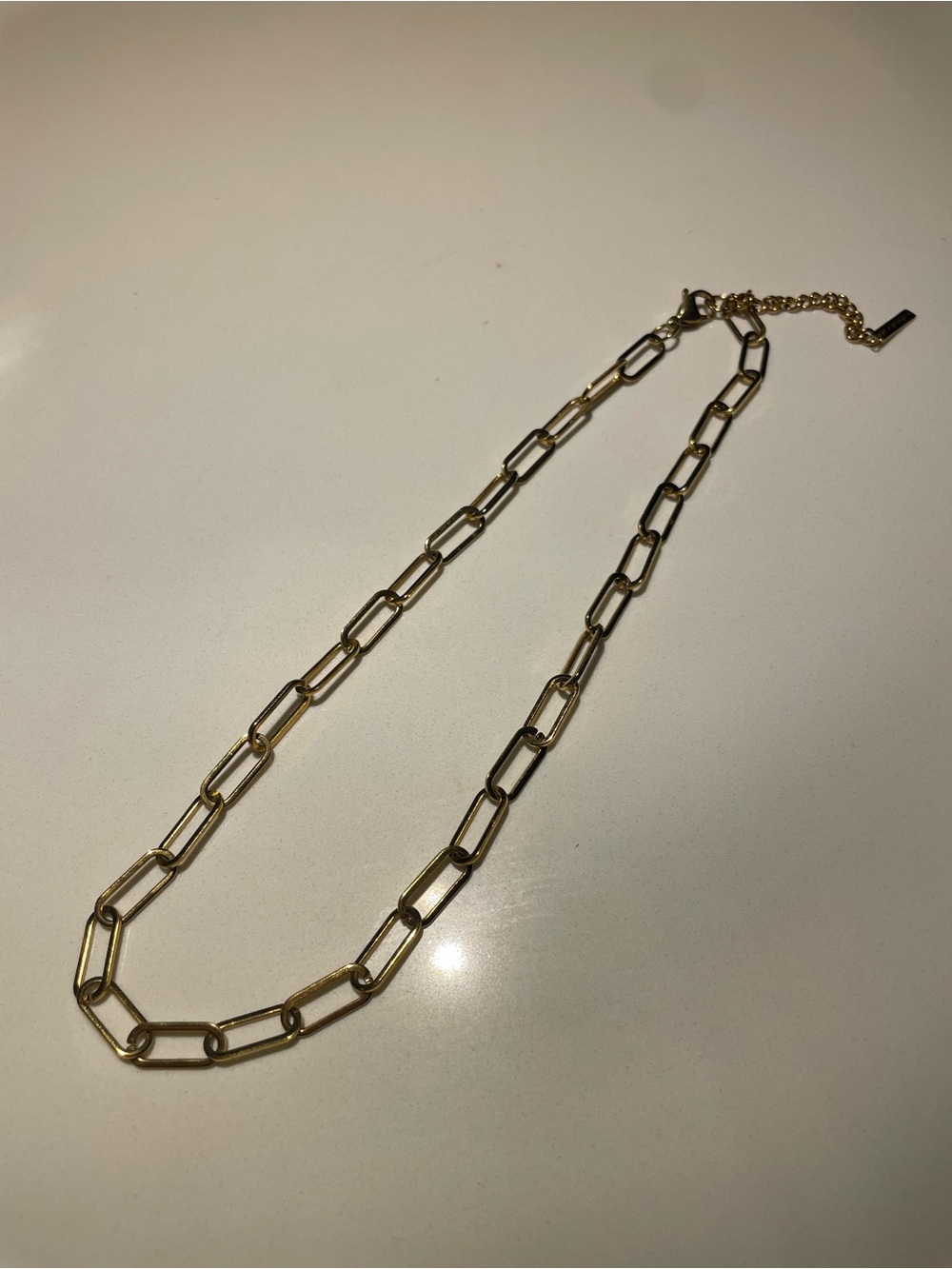 Hey Harper Gold Paperclip Link Necklace - Picture 3 of 3